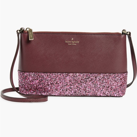 Kate Spade Pink and Brown Crossbody Bag